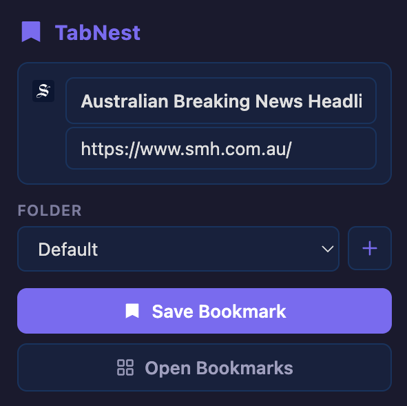 Browse bookmarks